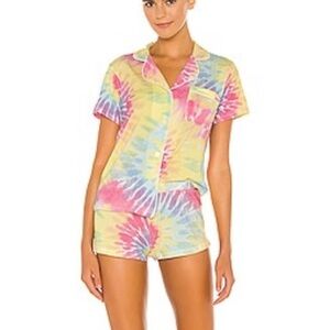 Stripe & Stare Tie Dye Pajama Set
